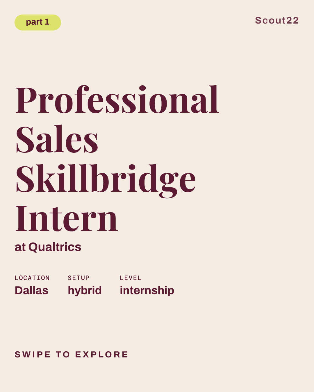 Professional Sales Skillbridge Intern at Qualtrics