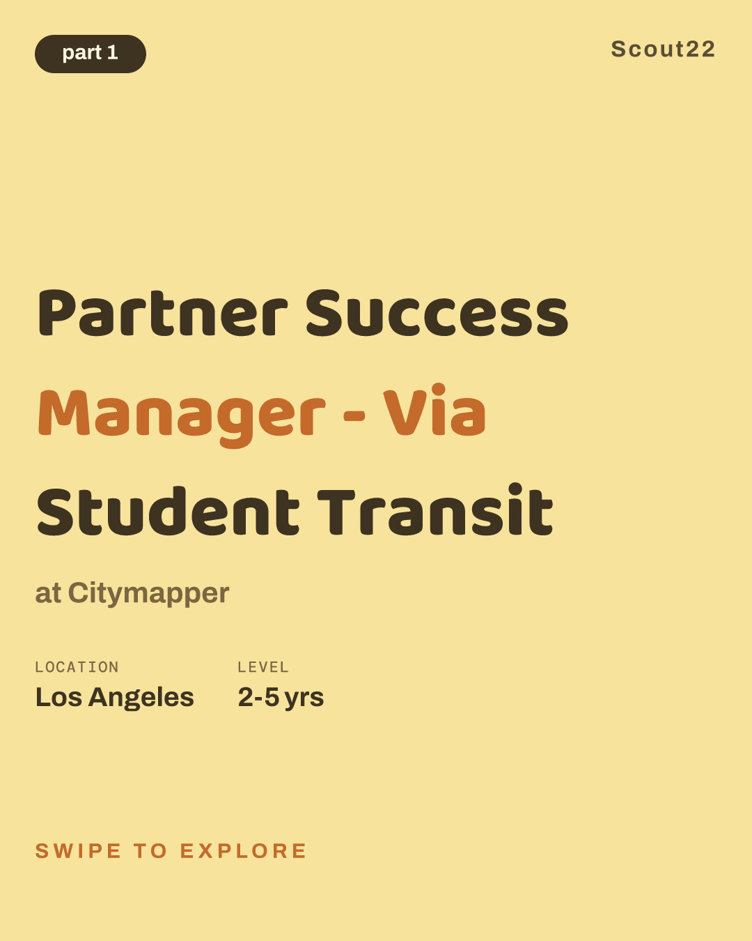 Partner Success Manager - Via Student Transit at Citymapper