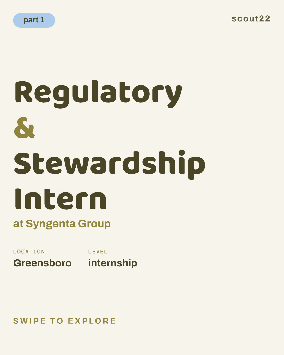 Regulatory & Stewardship Intern at Syngenta Group