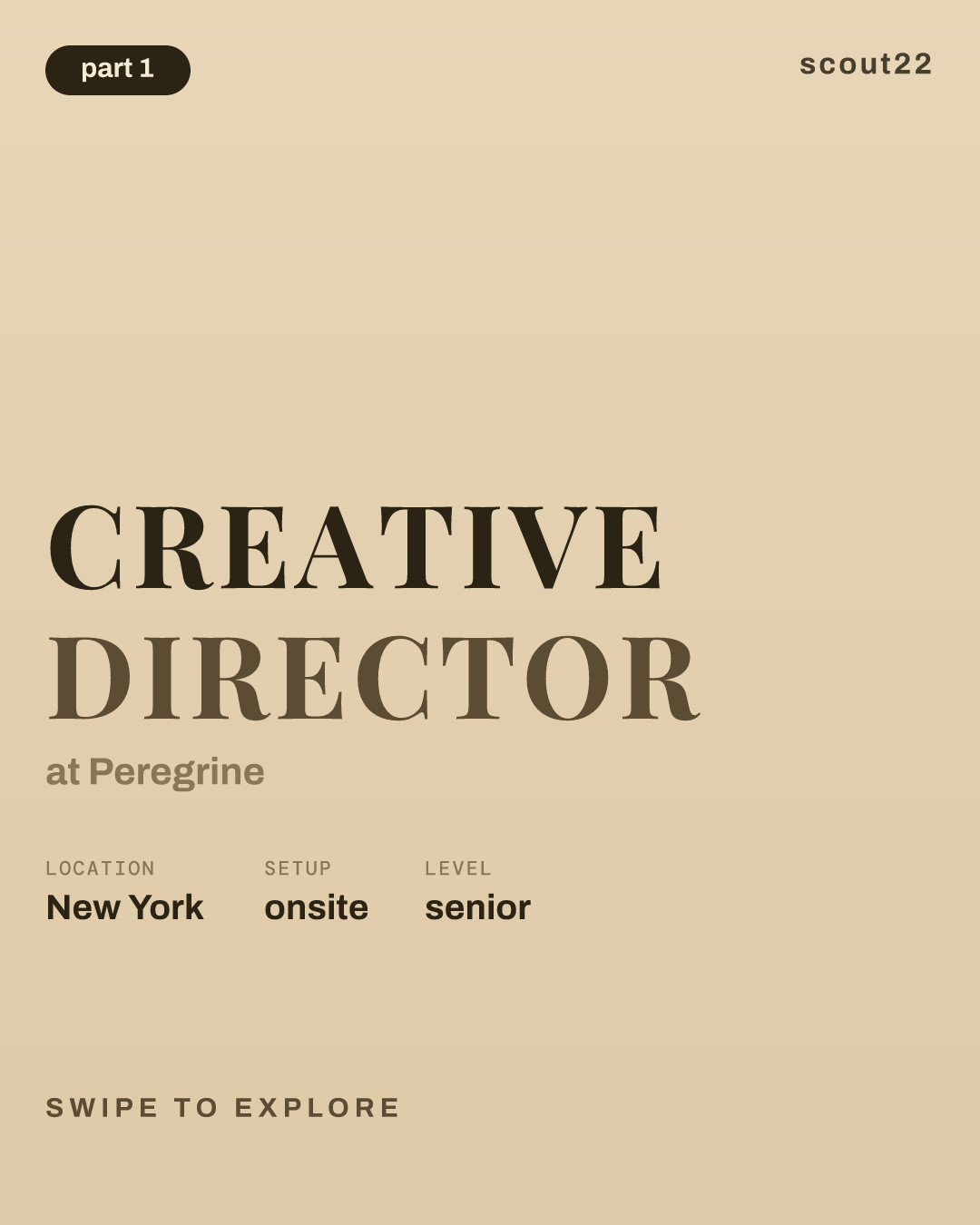Creative Director at Peregrine