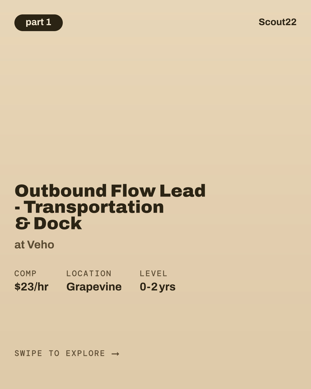 Outbound Flow Lead - Transportation & Dock at Veho