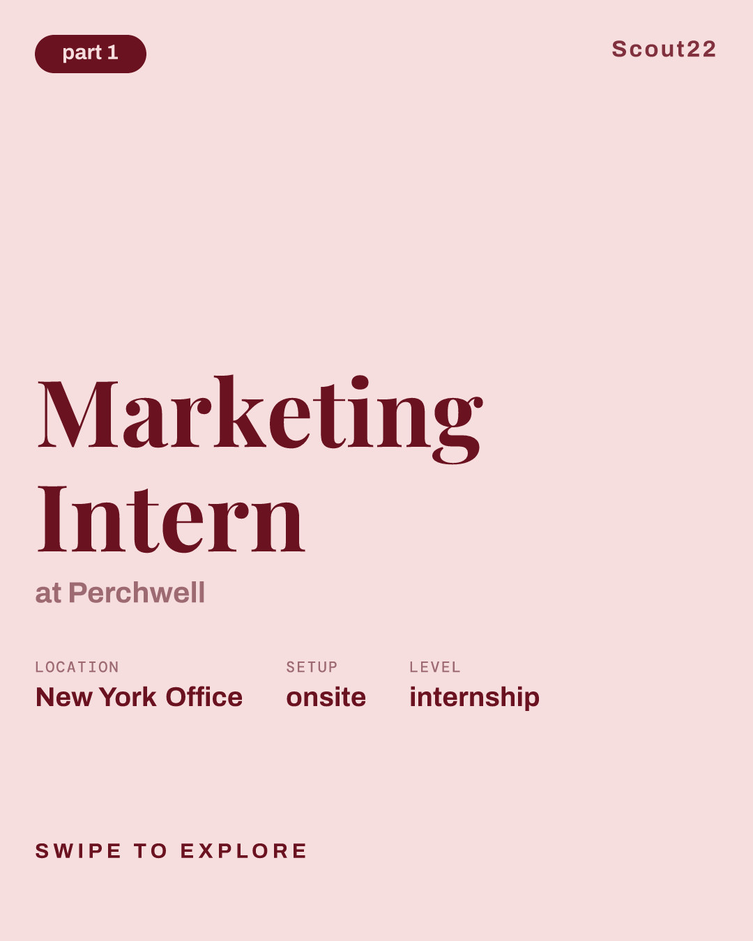 Marketing Intern at Perchwell