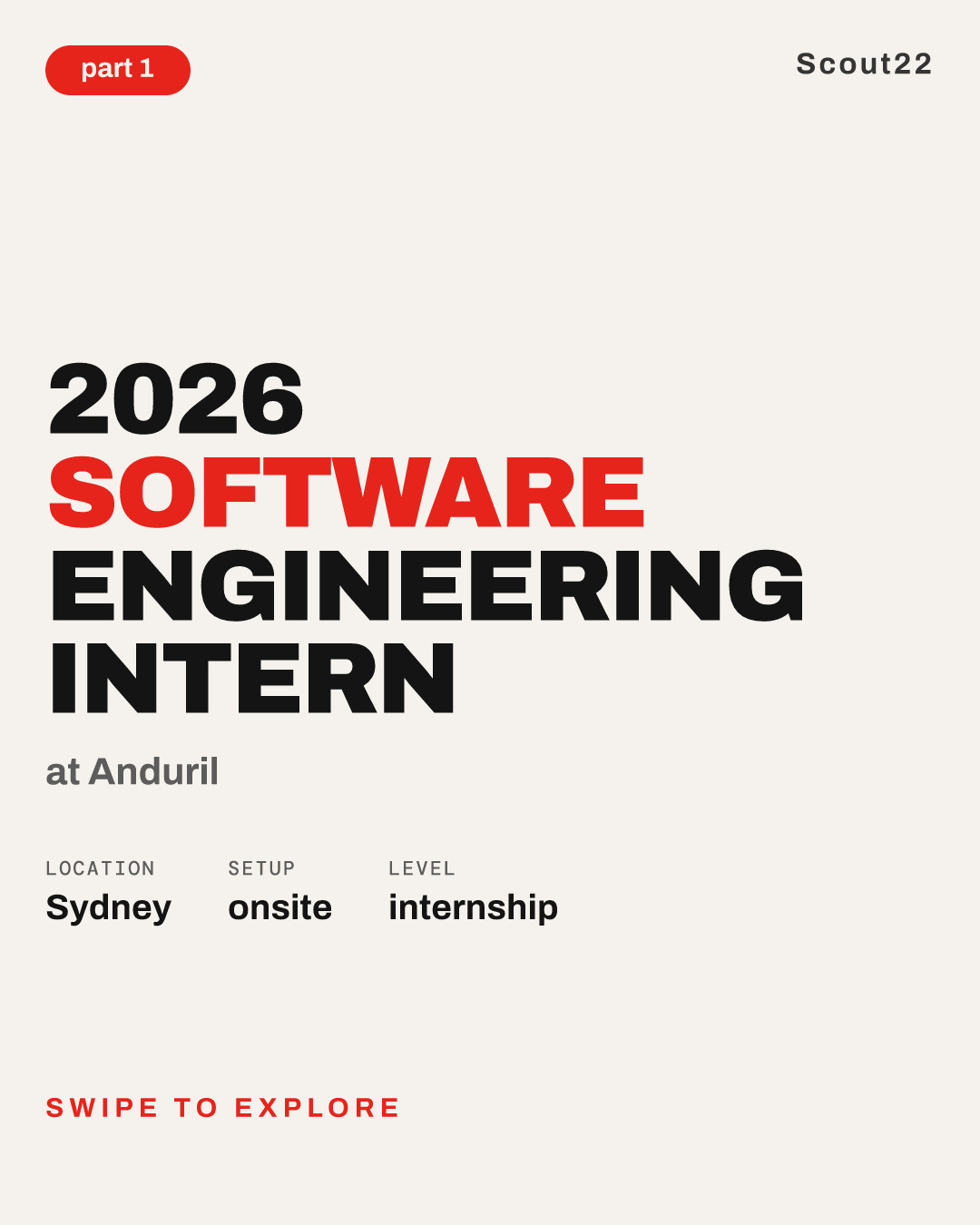 2026 Software Engineering Intern at Anduril