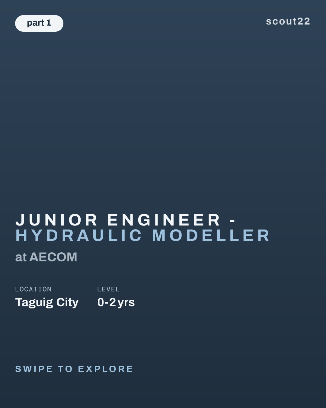 Junior Engineer - Hydraulic Modeller at AECOM