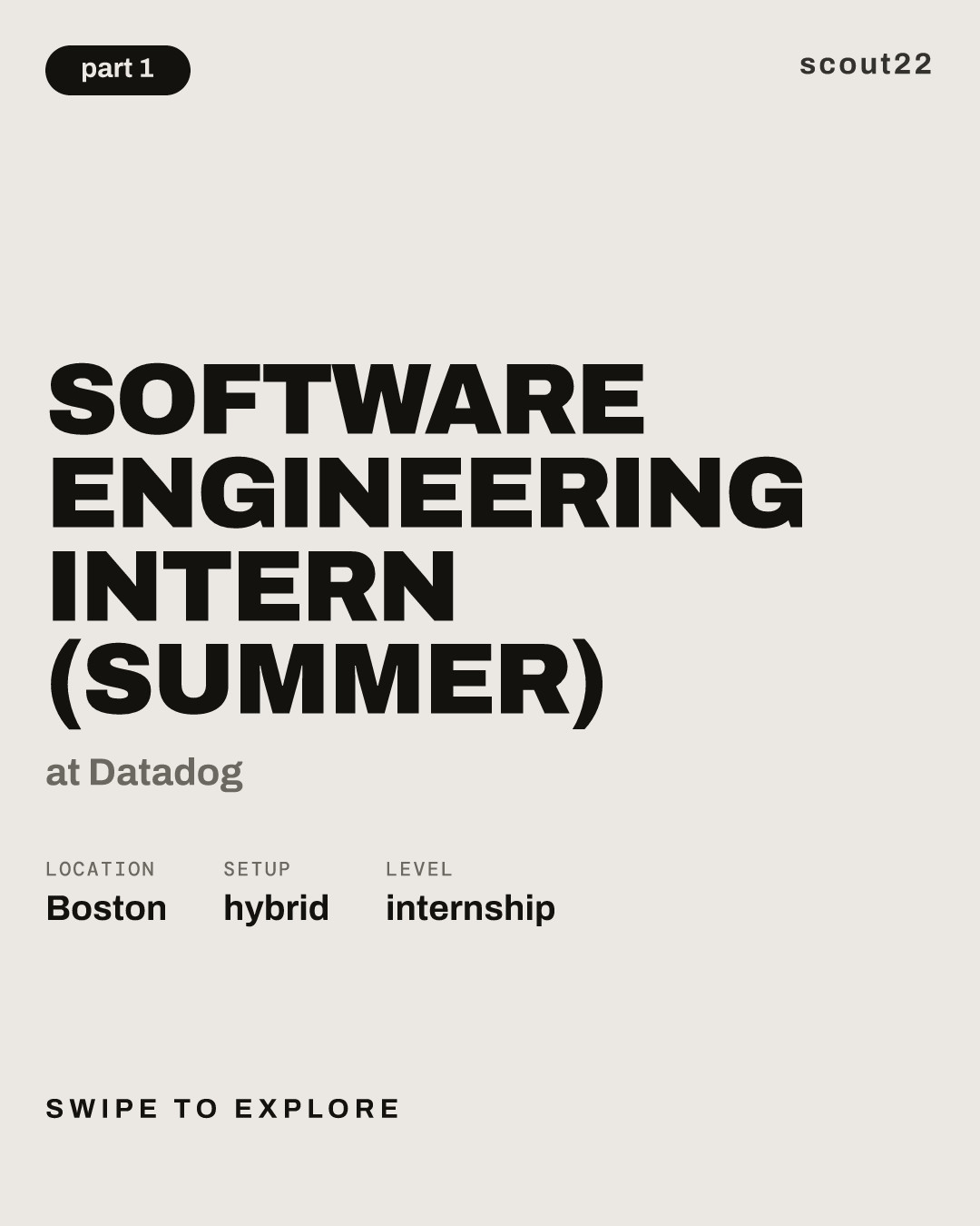 Software Engineering Intern (Summer) at Datadog