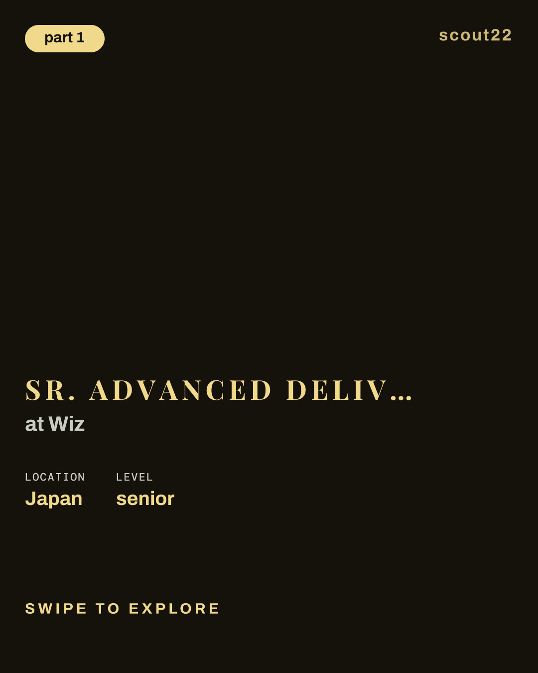 Sr. Advanced Delivery Architect - Advanced Services, Japan at Wiz
