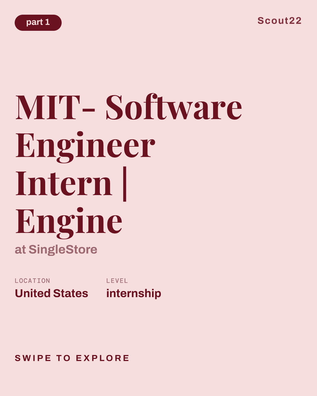 MIT- Software Engineer Intern | Engine at SingleStore