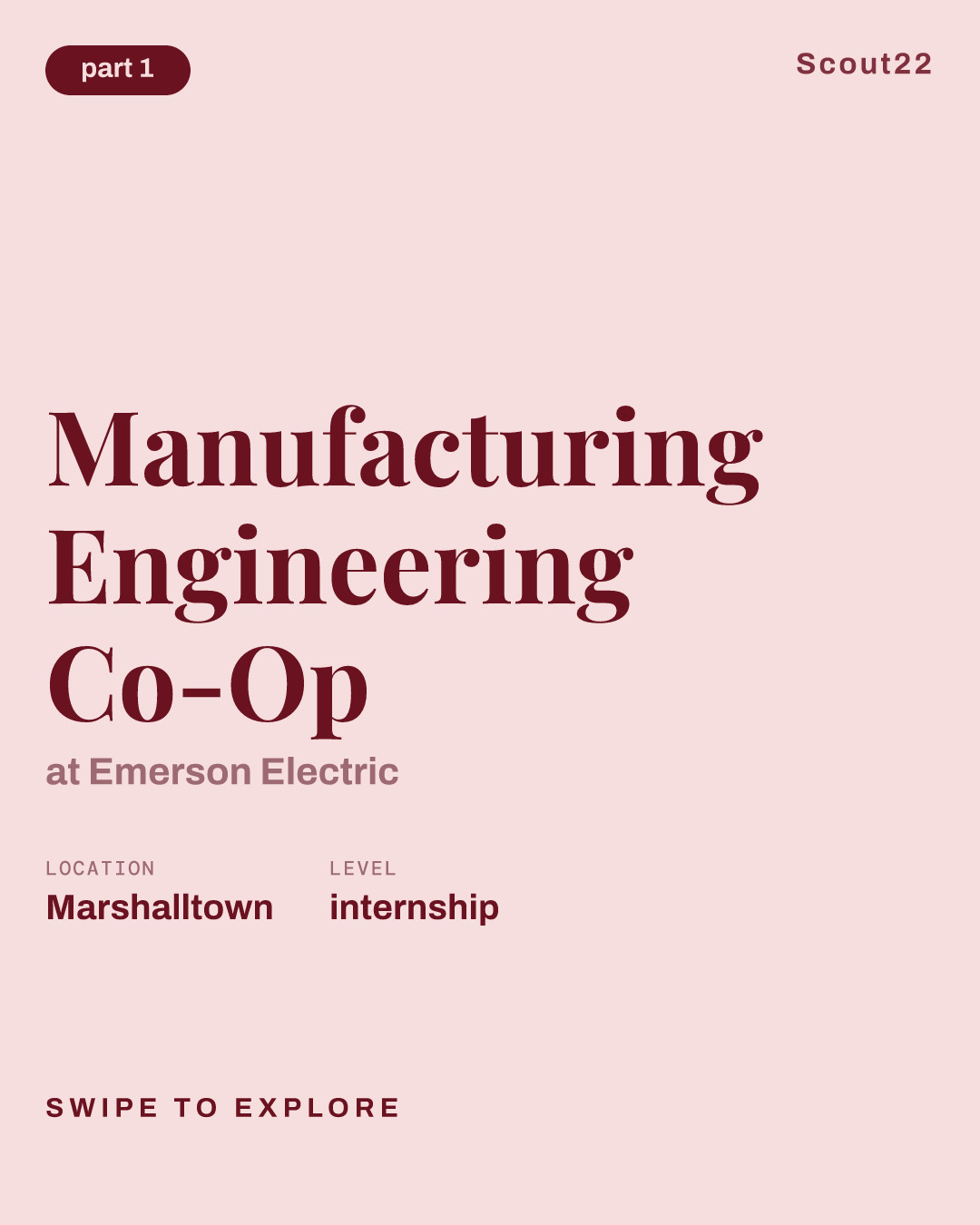 Manufacturing Engineering Co-Op at Emerson Electric