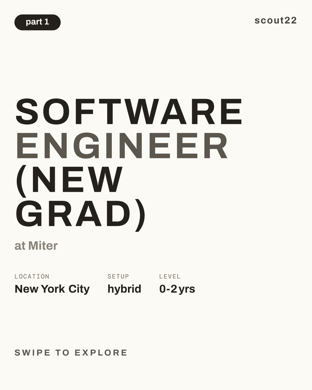 Software Engineer (New Grad) at Miter