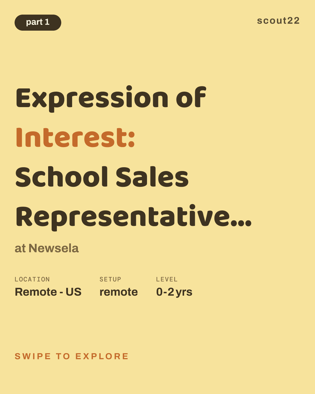 Expression of Interest: School Sales Representative (Remote, US) at Newsela