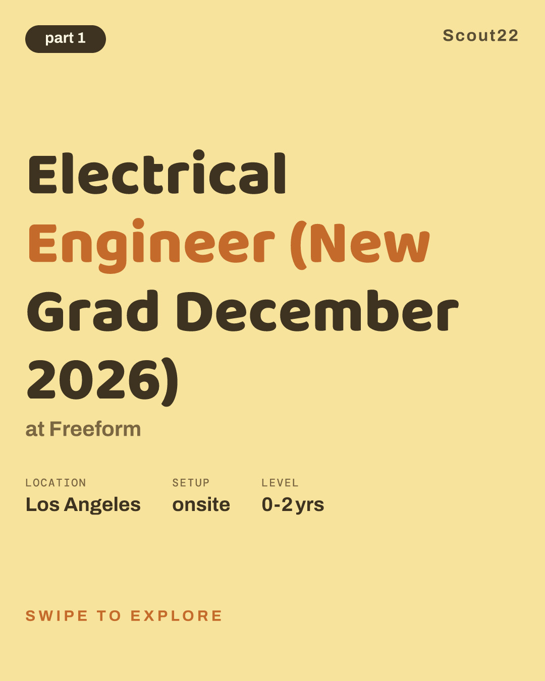 Electrical Engineer (New Grad December 2026) at Freeform