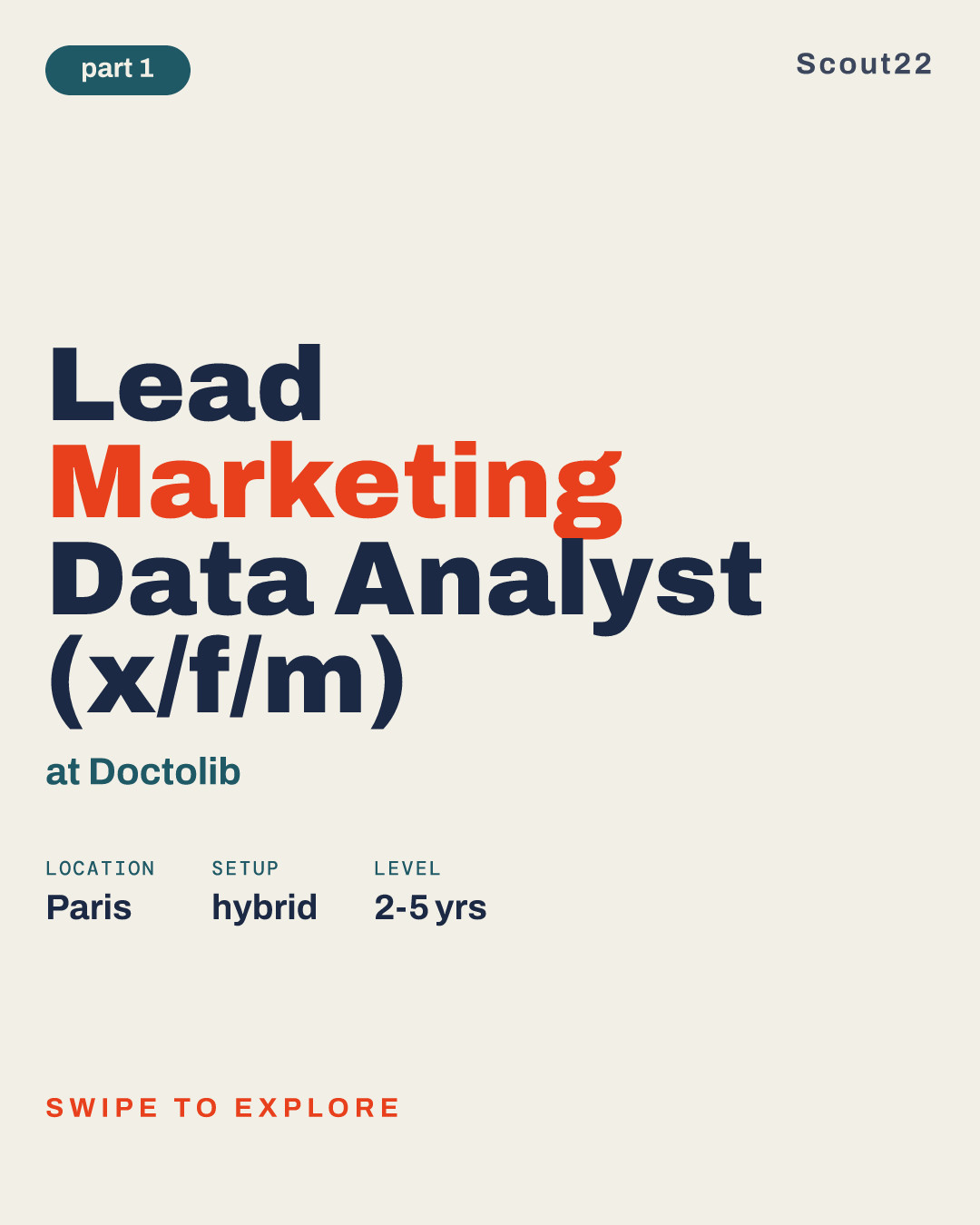 Lead Marketing Data Analyst (x/f/m) at Doctolib