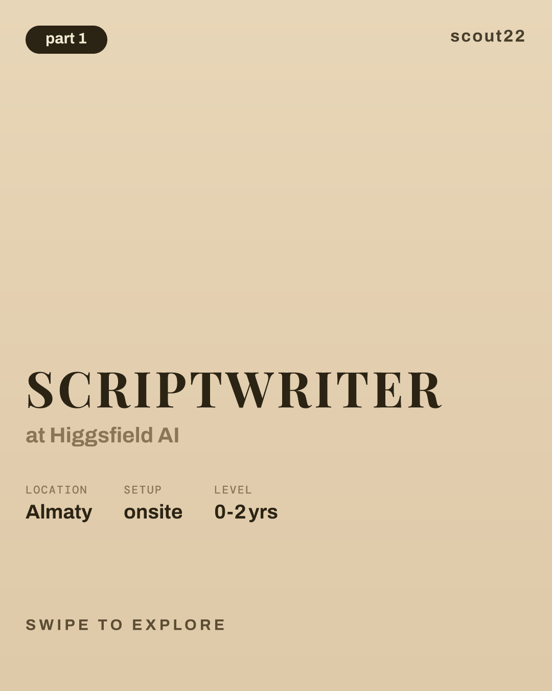 Scriptwriter at Higgsfield AI