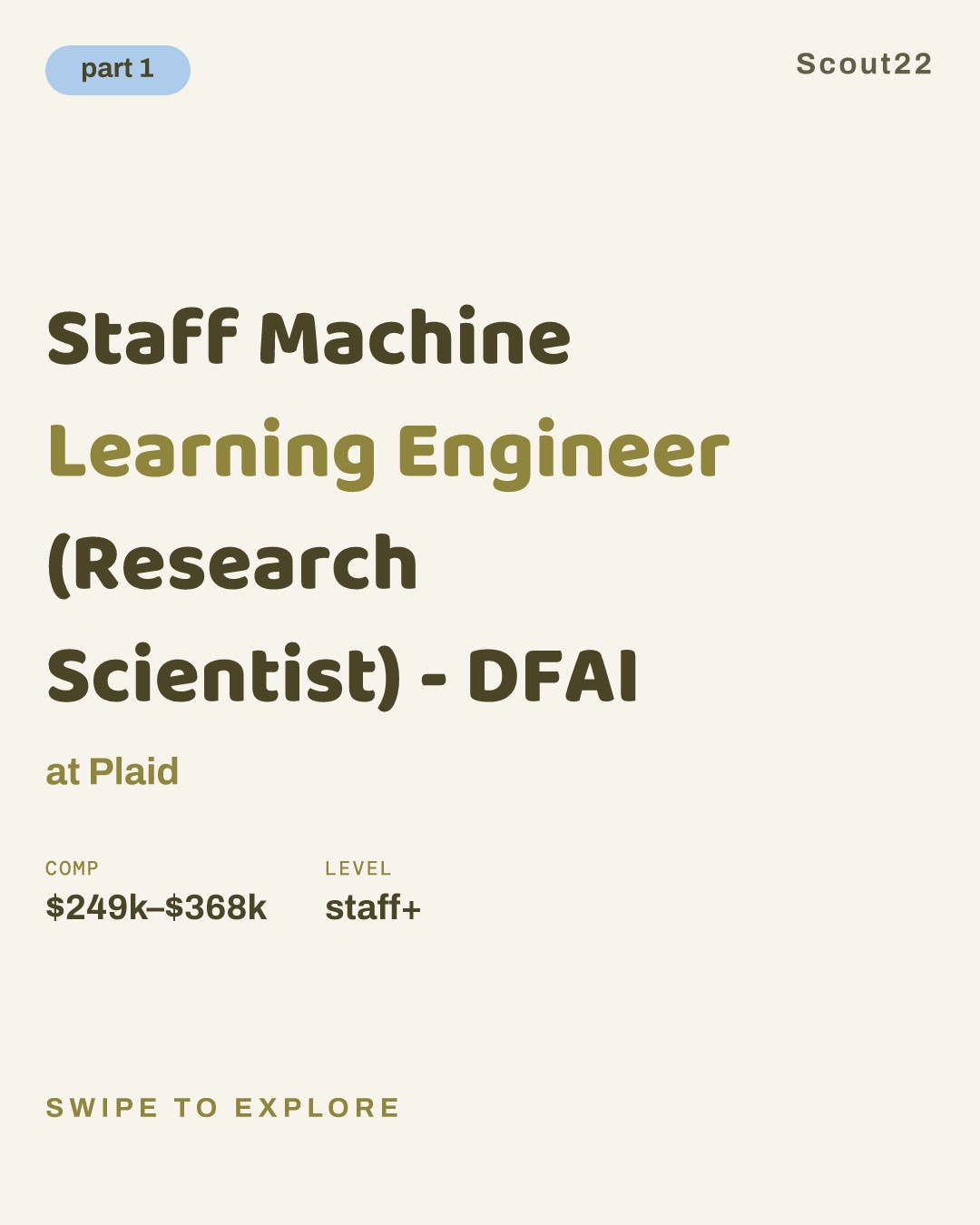 Staff Machine Learning Engineer (Research Scientist) - DFAI at Plaid
