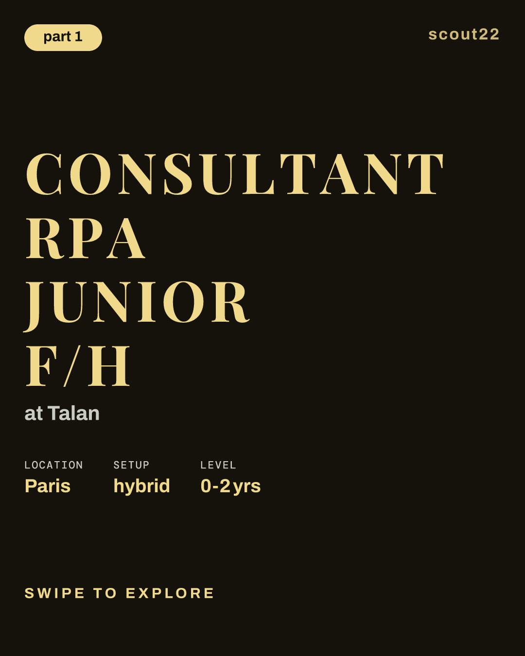 Consultant RPA Junior F/H at Talan