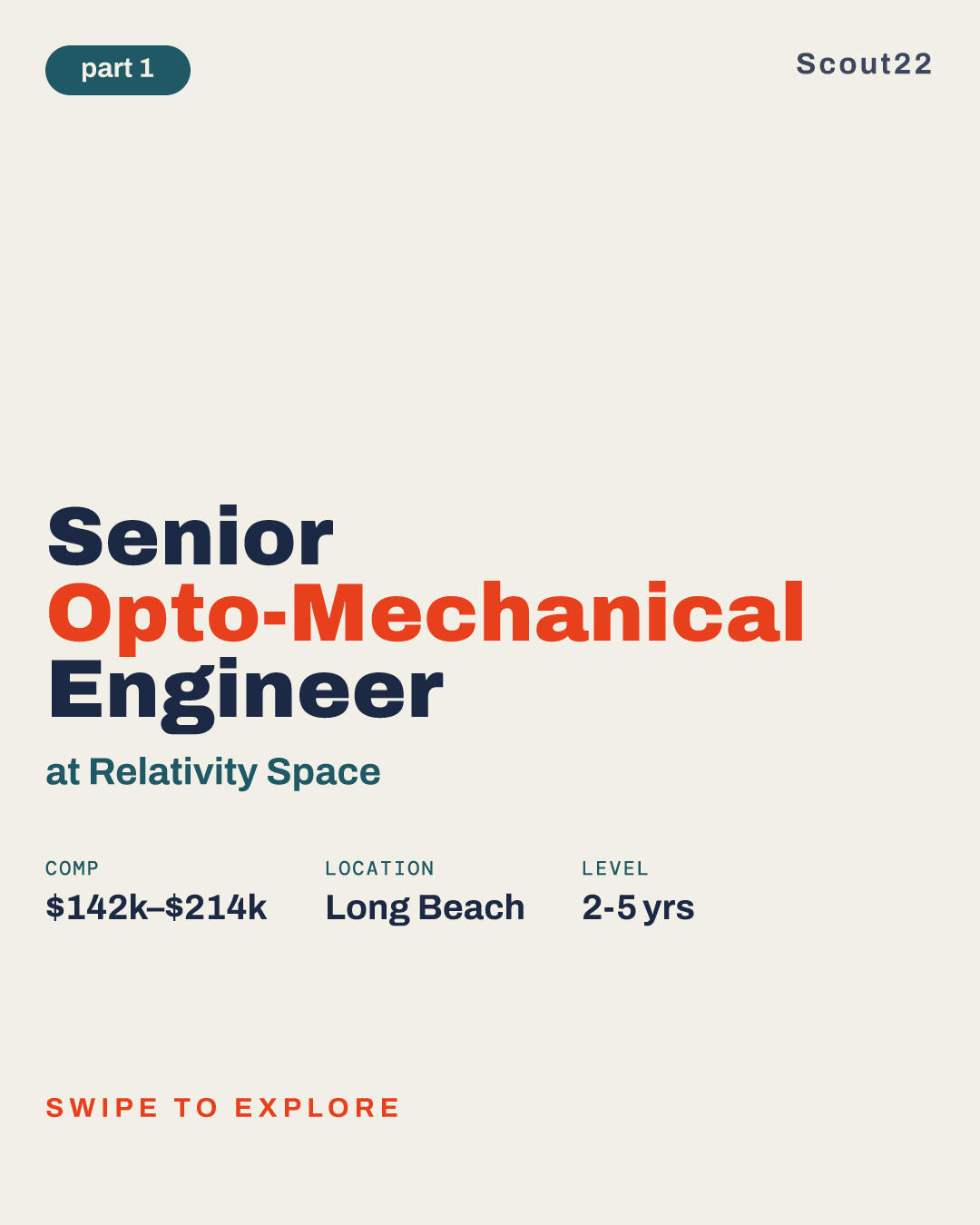 Senior Opto-Mechanical Engineer at Relativity Space