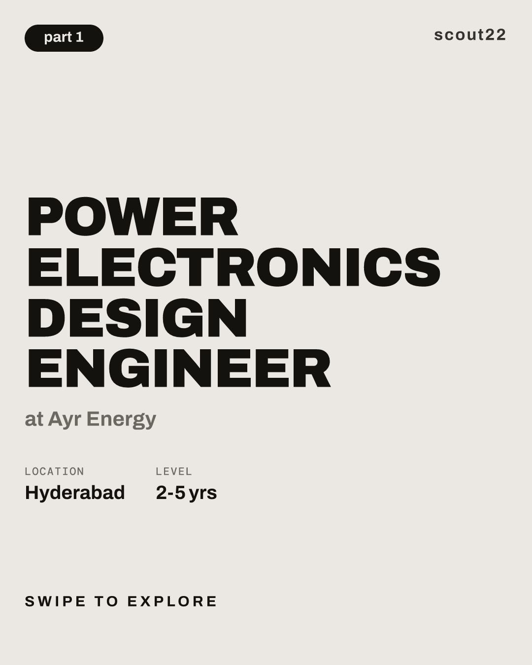 Power Electronics Design Engineer at Ayr Energy