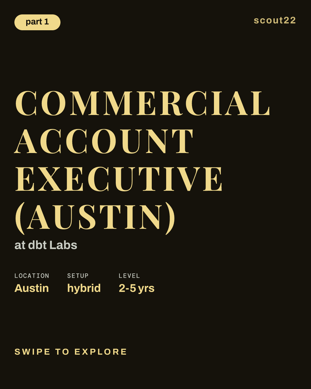 Commercial Account Executive (Austin) at dbt Labs