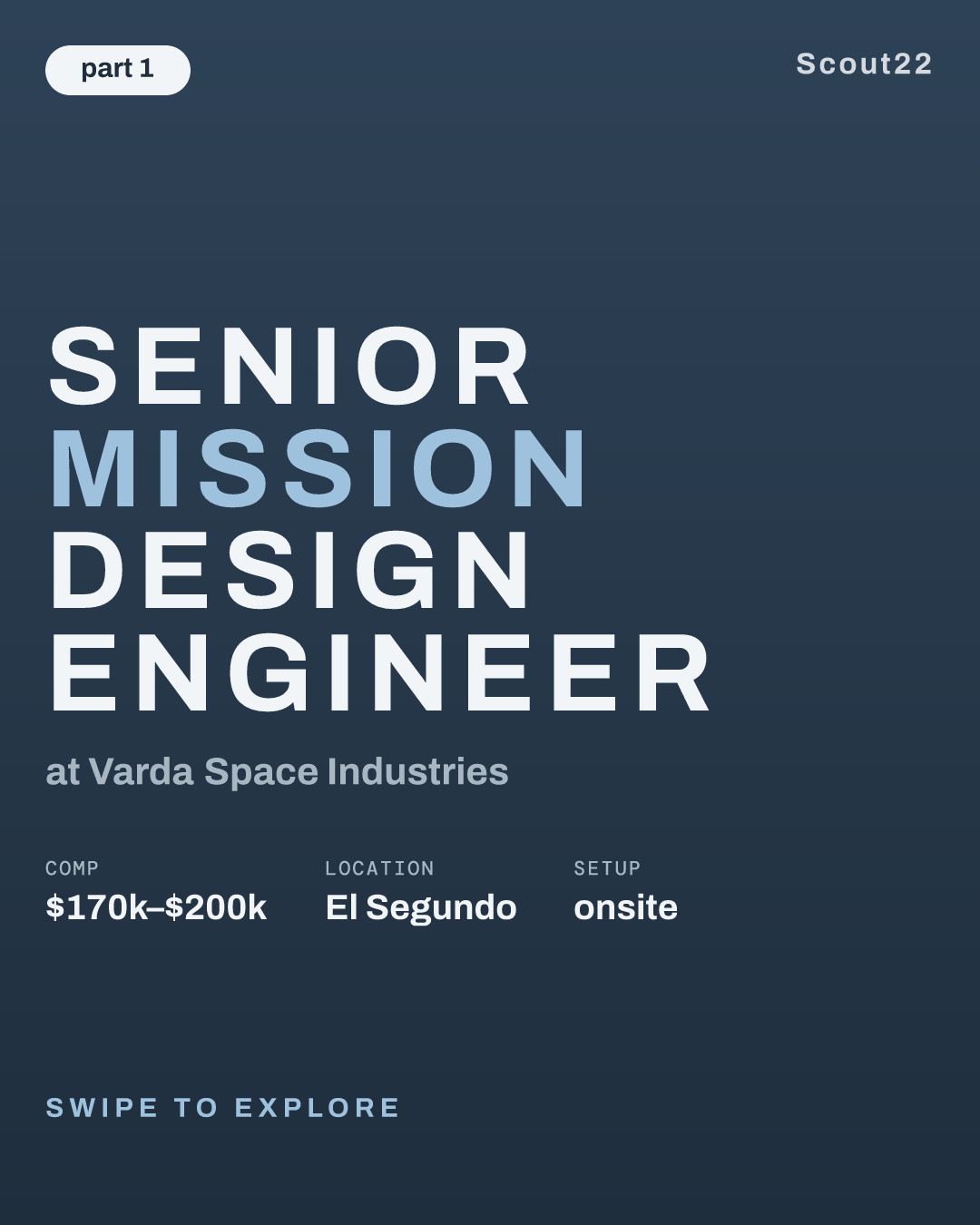 Senior Mission Design Engineer at Varda Space Industries