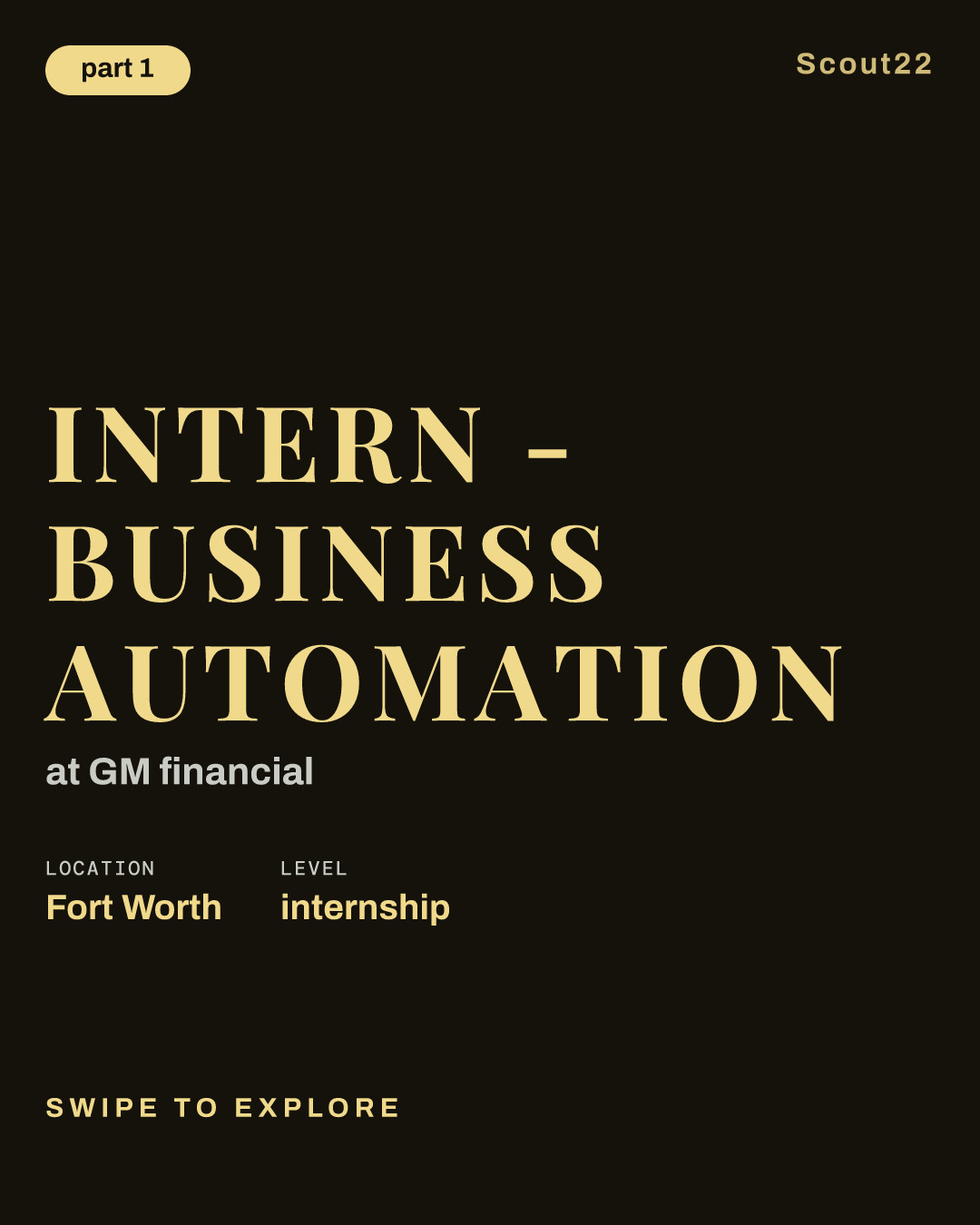 Intern - Business Automation at GM financial