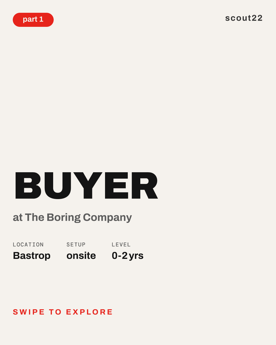Buyer at The Boring Company