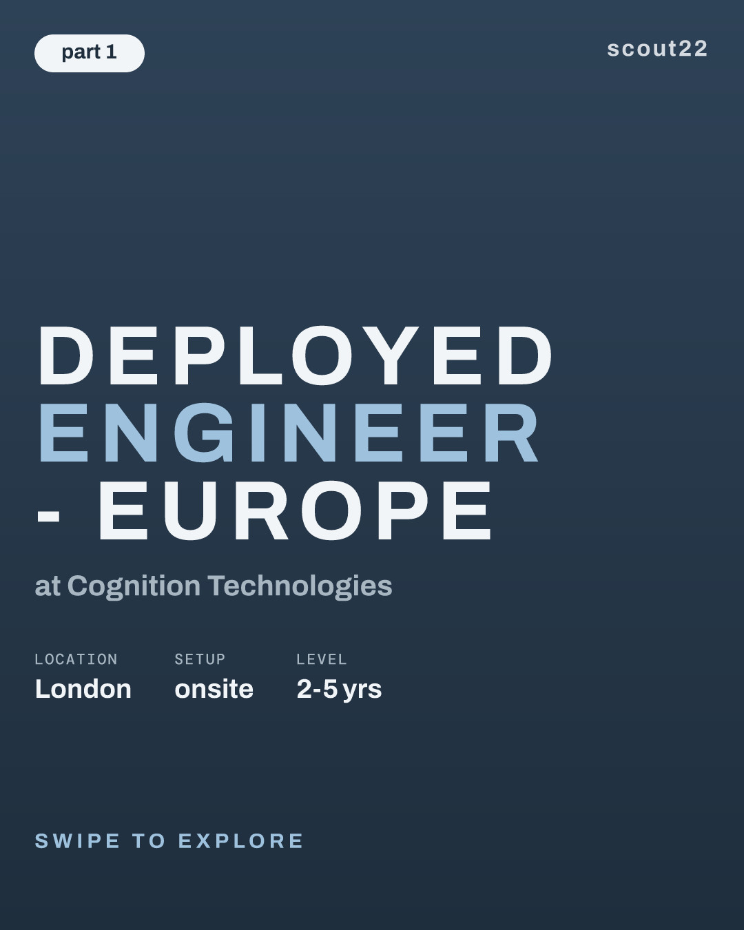 Deployed Engineer - Europe at Cognition Technologies