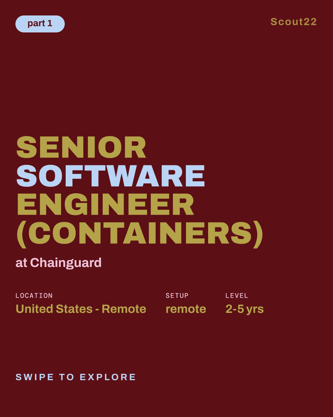 Senior Software Engineer (Containers) at Chainguard