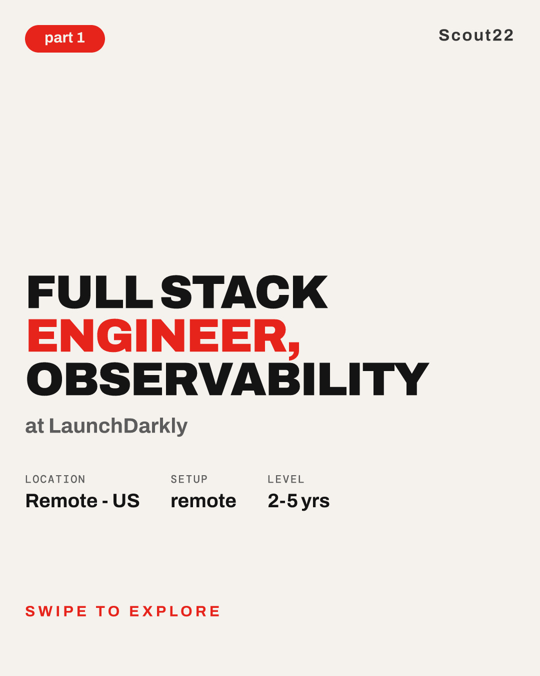 Full Stack Engineer, Observability at LaunchDarkly