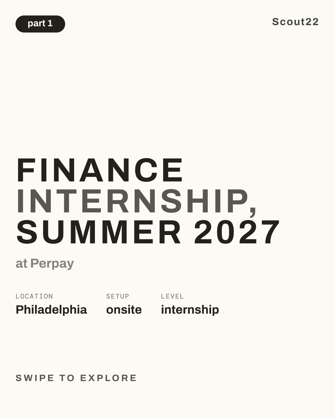 Finance Internship, Summer 2027 at Perpay