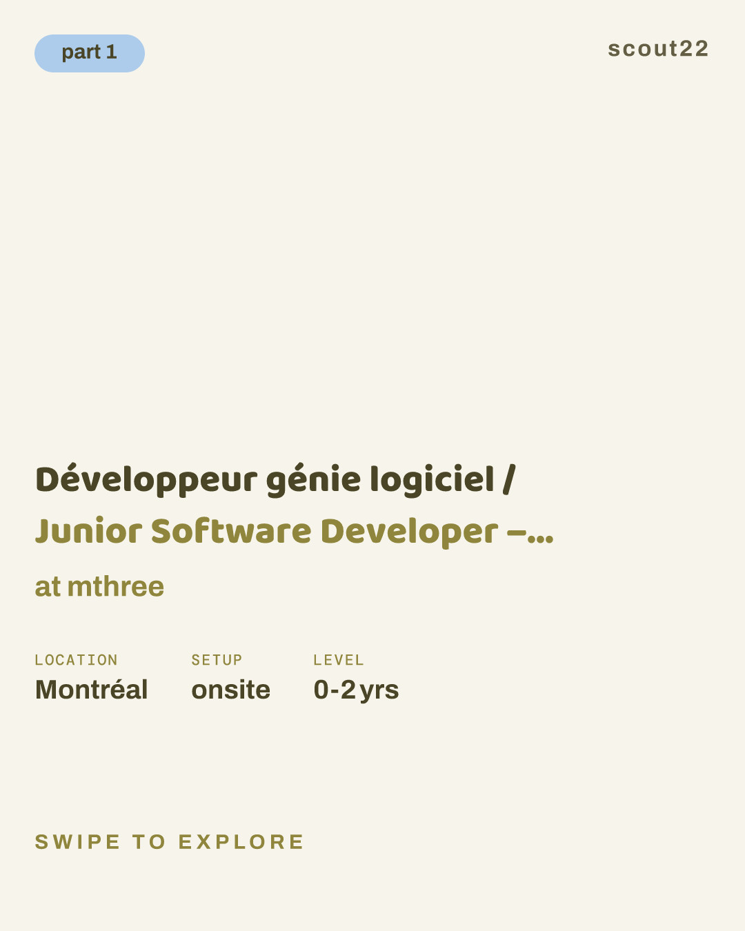 Développeur génie logiciel / Junior Software Developer  – Canada (Montreal) at mthree