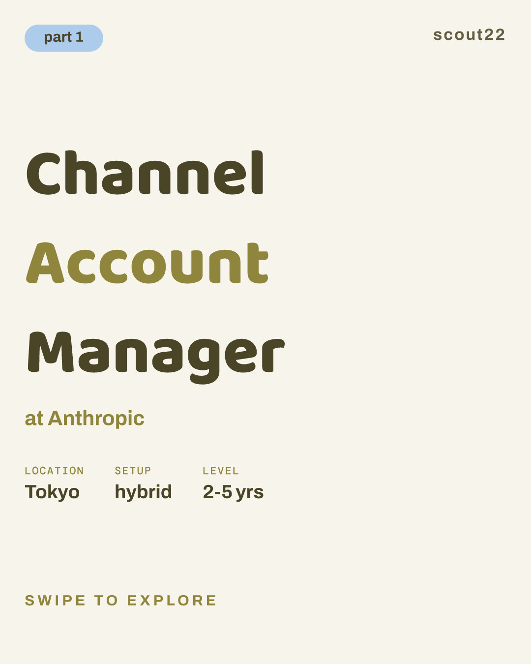Channel Account Manager at Anthropic
