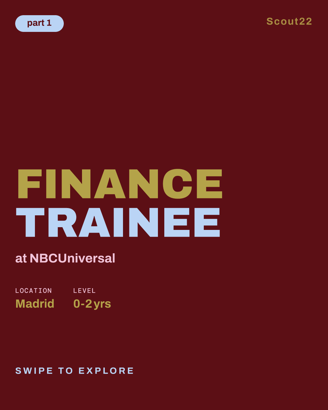 Finance Trainee at NBCUniversal