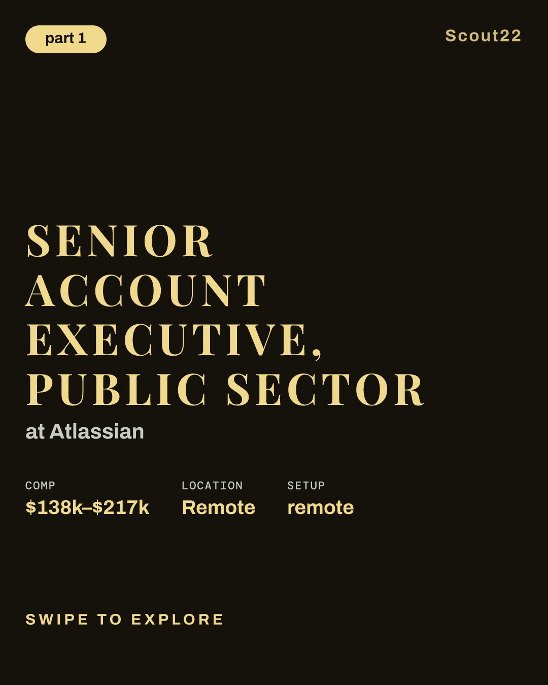Senior Account Executive, Public Sector at Atlassian