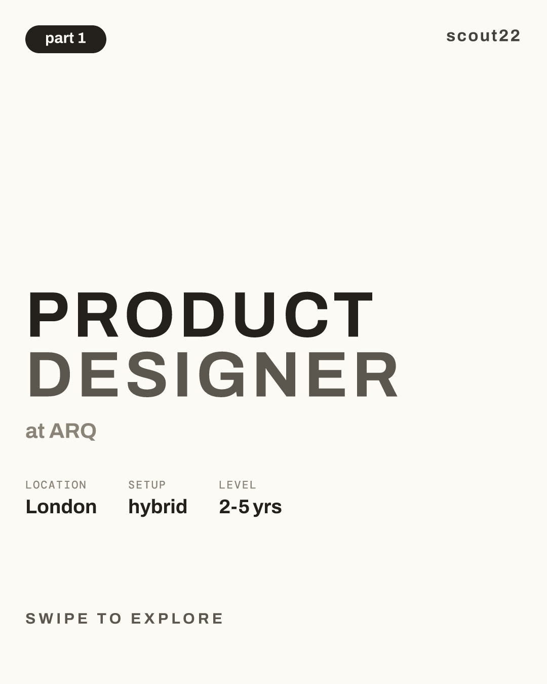 Product Designer at ARQ