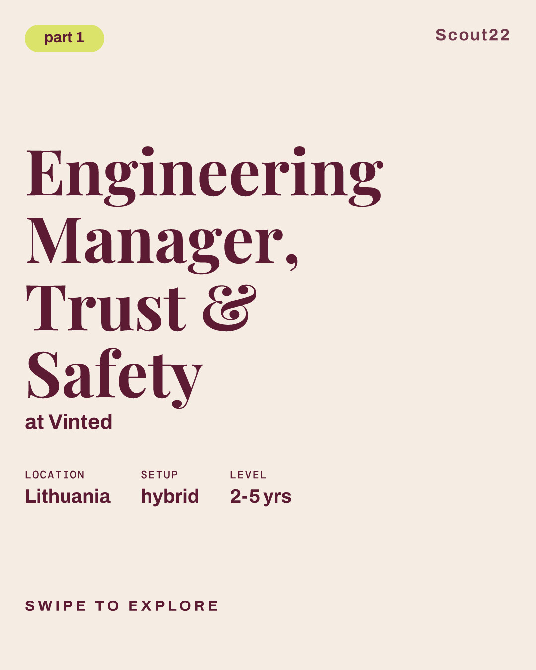 Engineering Manager, Trust & Safety at Vinted