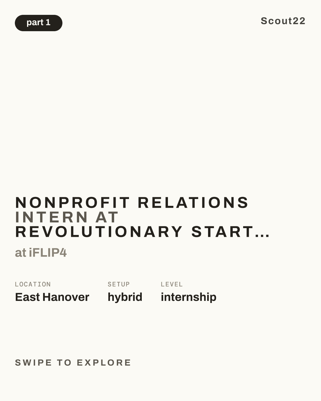 Nonprofit Relations Intern at Revolutionary Startup Social Enterprise at iFLIP4