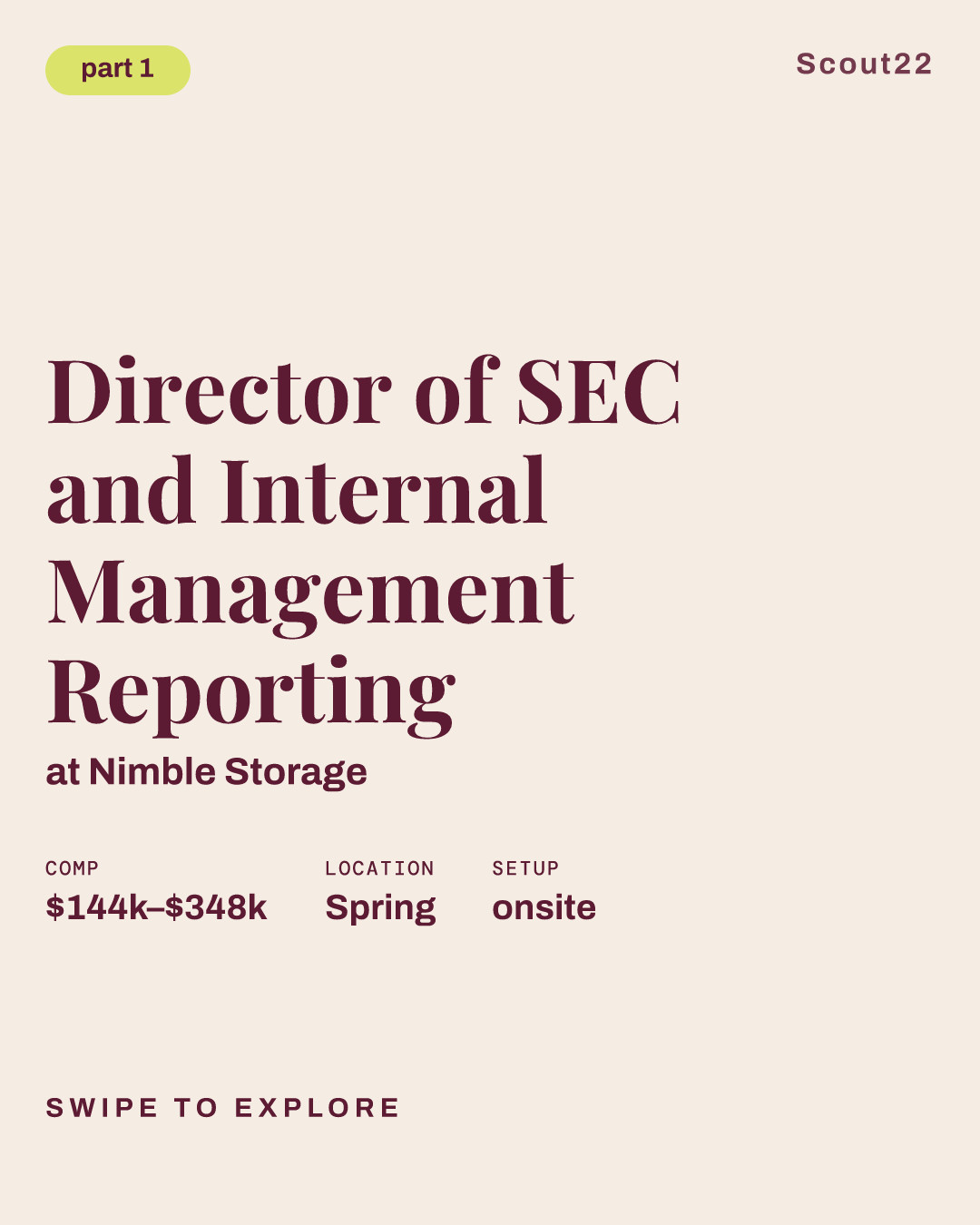 Director of SEC and Internal Management Reporting at Nimble Storage
