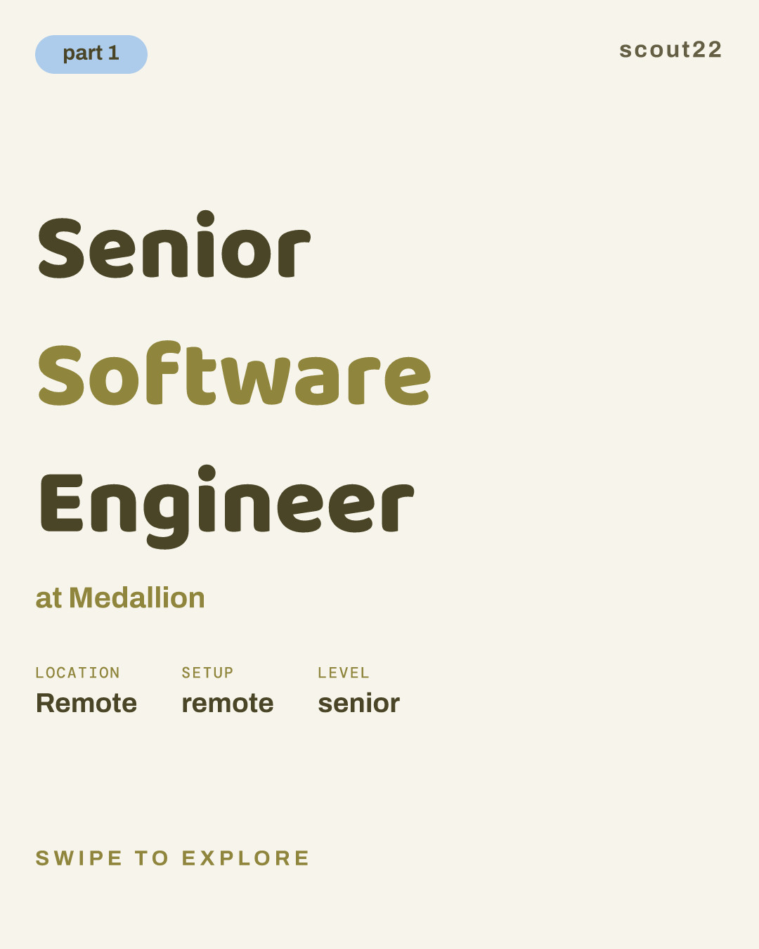 Senior Software Engineer at Medallion