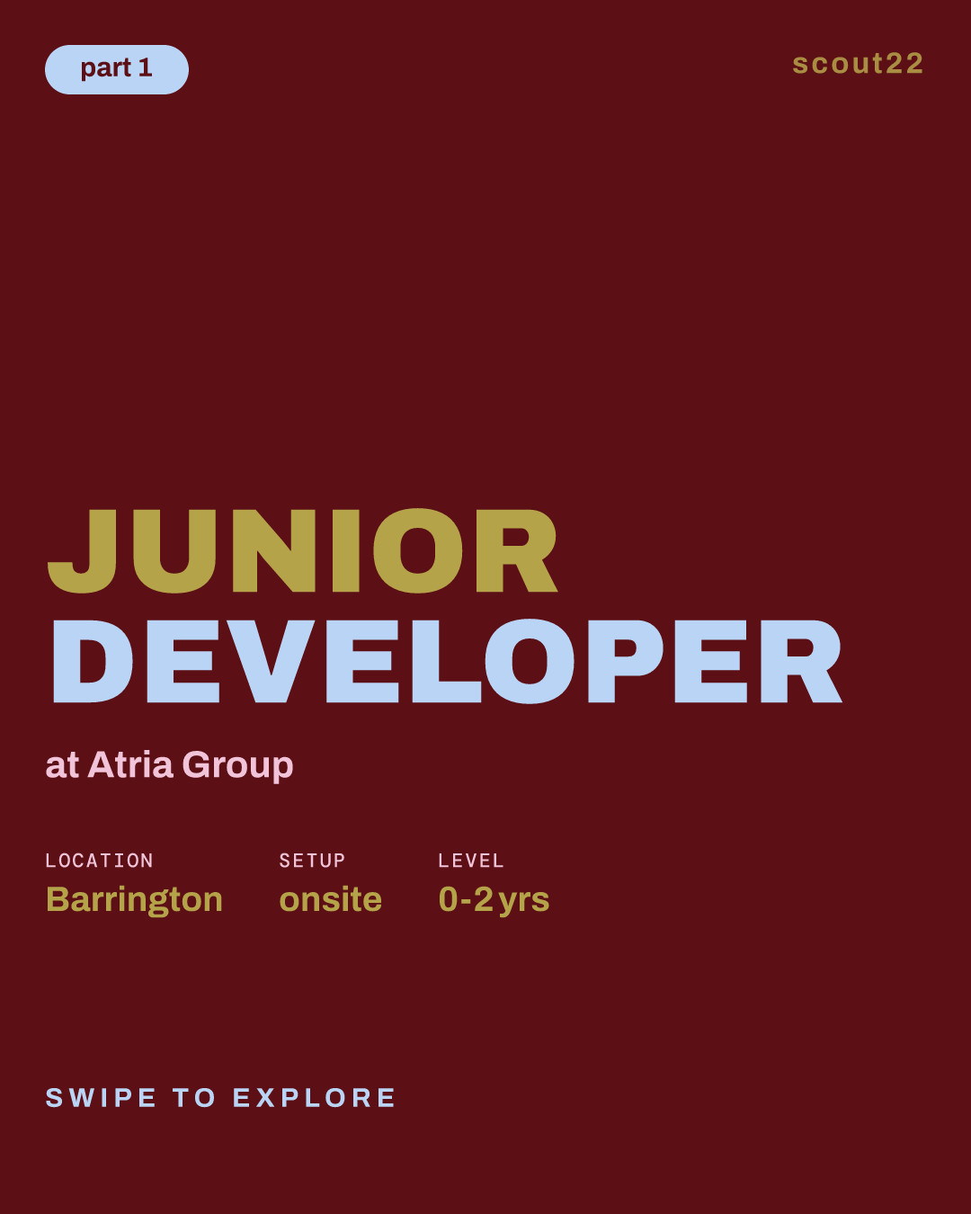 Junior Developer at Atria Group