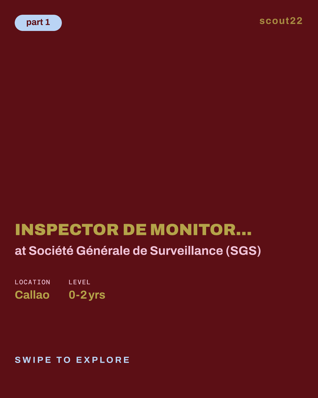 Inspector de Monitoreo Ambiental Junior - Callao at Société Générale de Surveillance (SGS)