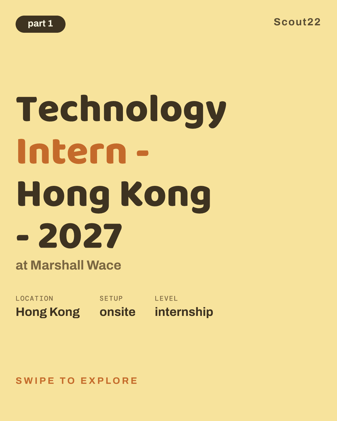 Technology Intern - Hong Kong - 2027 at Marshall Wace