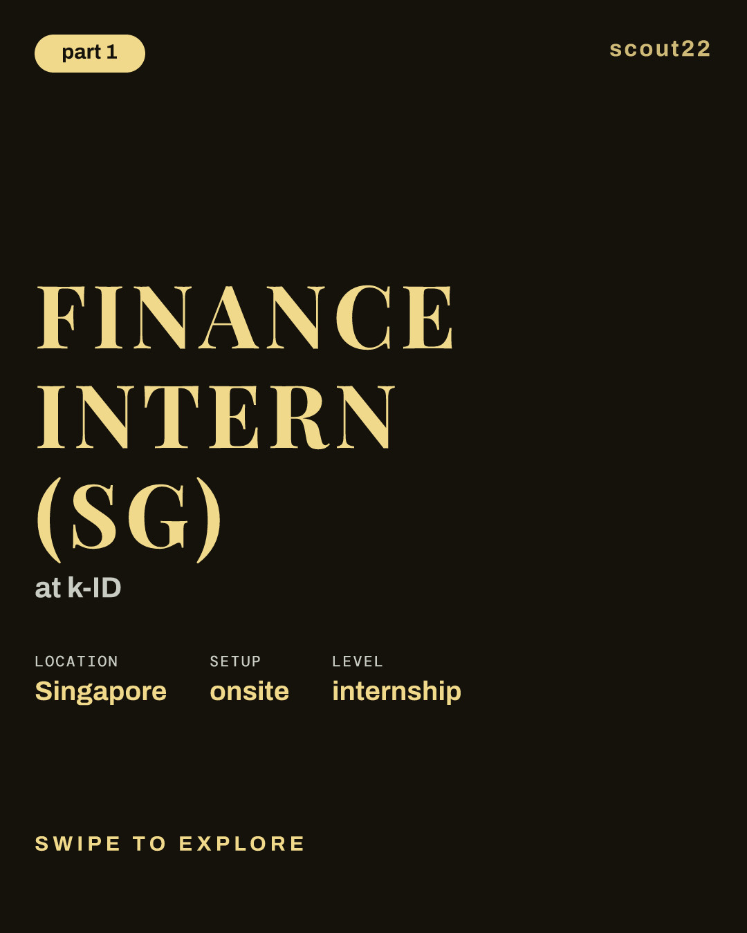 Finance Intern (SG) at k-ID