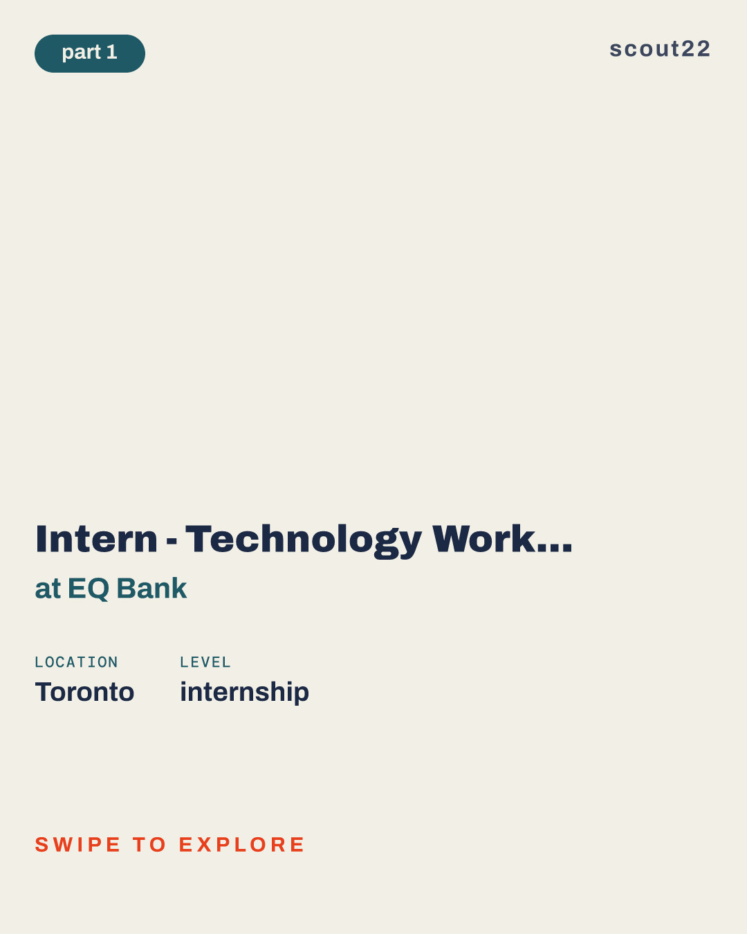Intern - Technology Workplace Services, Winter 2027 at EQ Bank