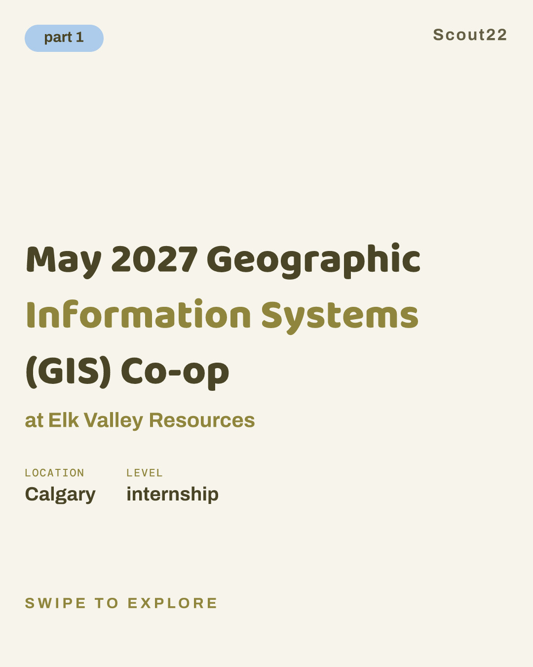 May 2027 Geographic Information Systems (GIS) Co-op at Elk Valley Resources