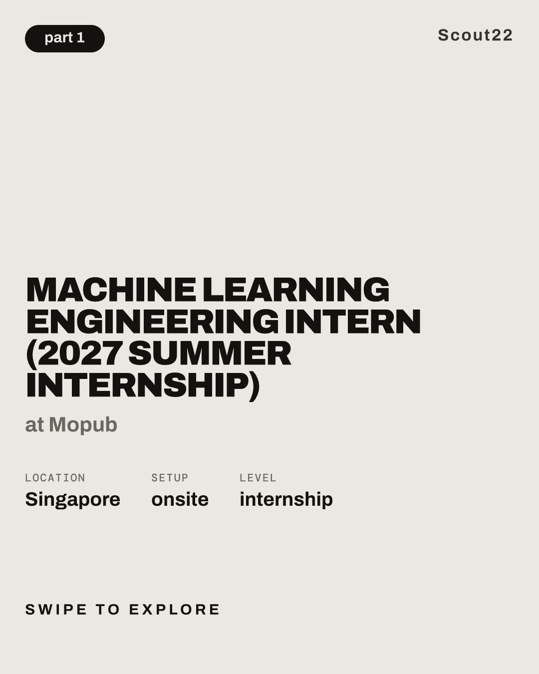 Machine Learning Engineering Intern (2027 Summer Internship) at Mopub