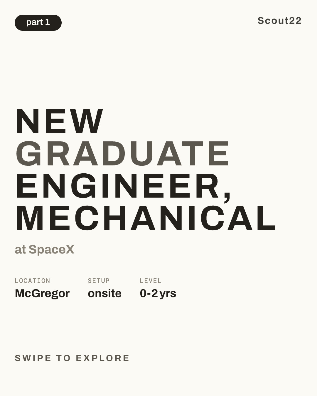 New Graduate Engineer, Mechanical at SpaceX