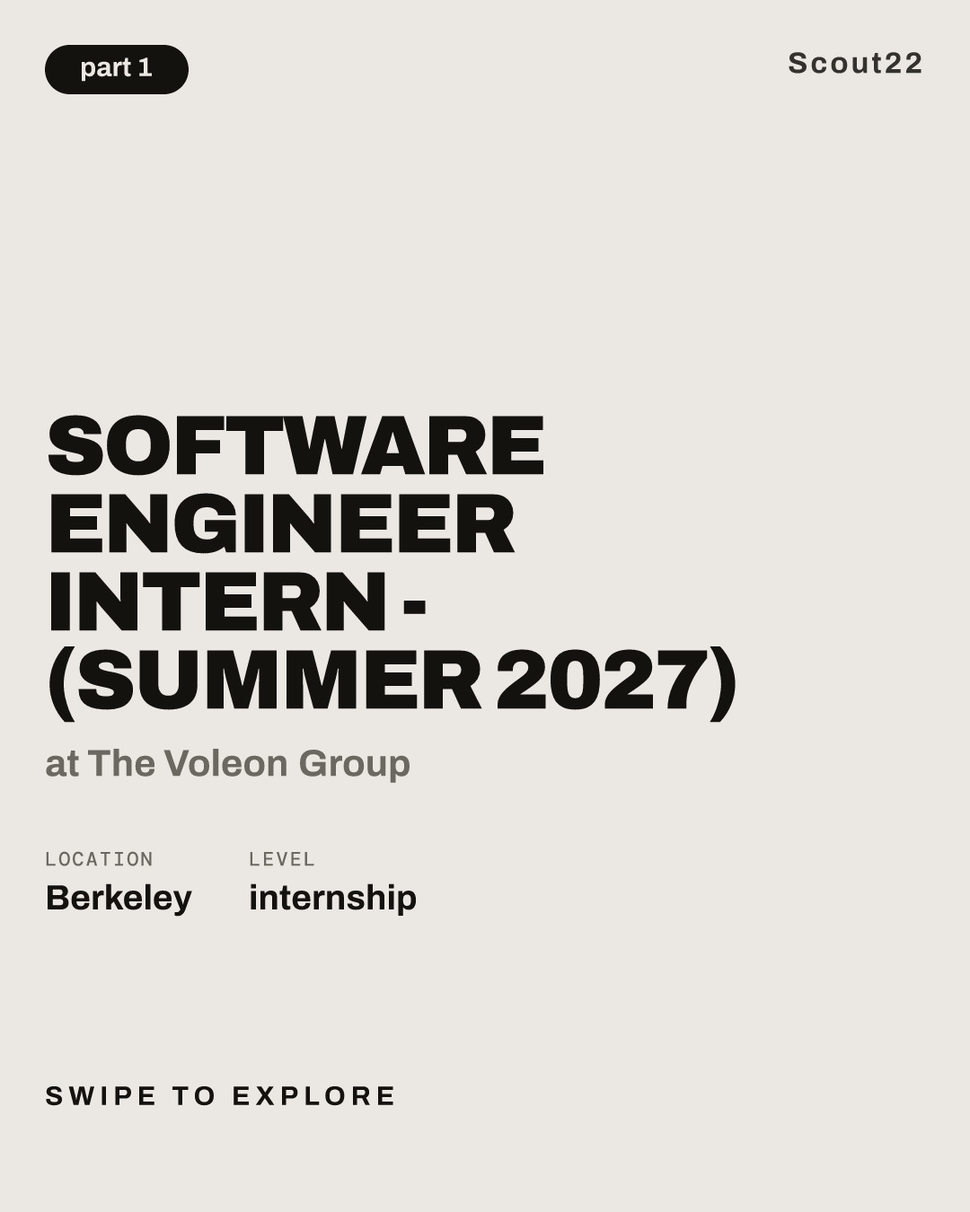 Software Engineer Intern - (Summer 2027) at The Voleon Group