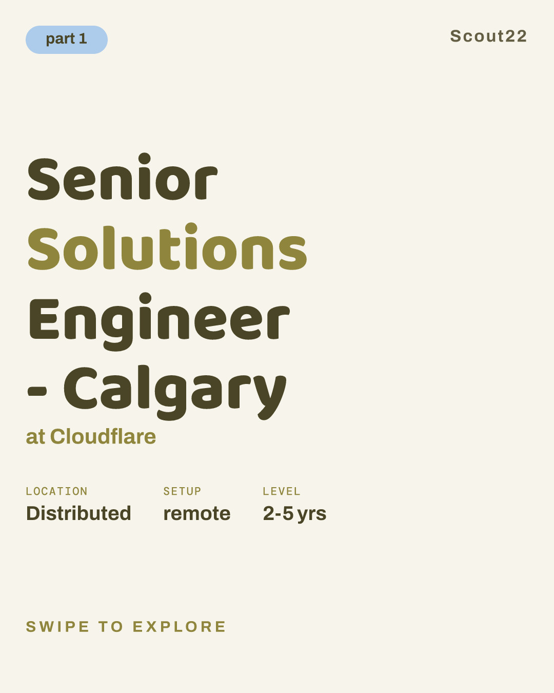 Senior Solutions Engineer - Calgary at Cloudflare