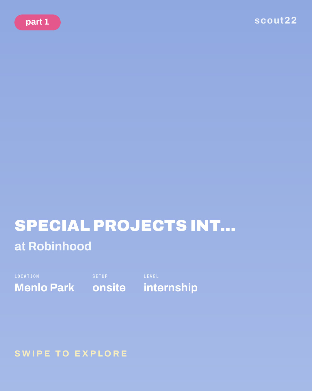 Special Projects Intern (Summer 2027) at Robinhood