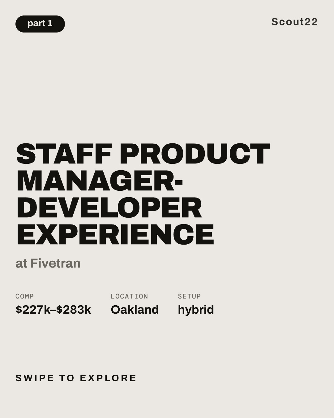 Staff Product Manager- Developer Experience at Fivetran